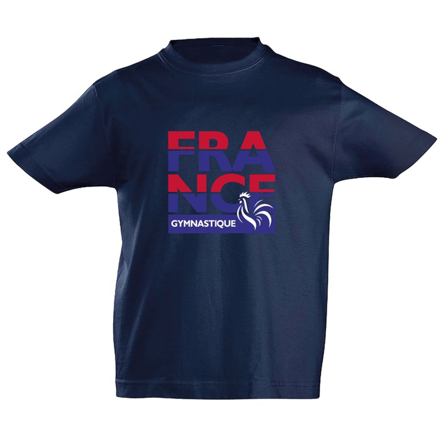 T-shirt SUPPORTER ENFANT BLEU MARINE
