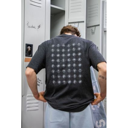 T-shirt unisexe oversize - charcoal