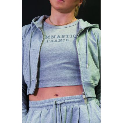 Debardeur Femme Crop Top GRIS