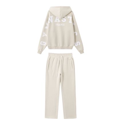 Ensemble Oversize - Jogging & Sweat à Capuche Beige