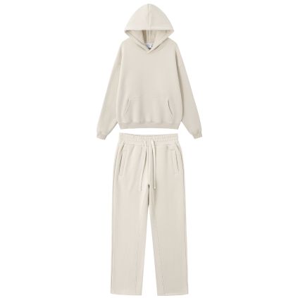 Ensemble Oversize - Jogging & Sweat à Capuche Beige