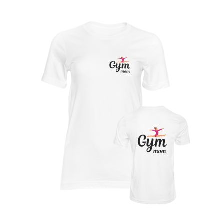 Tee shirt Blanc Femme GYM Mom
