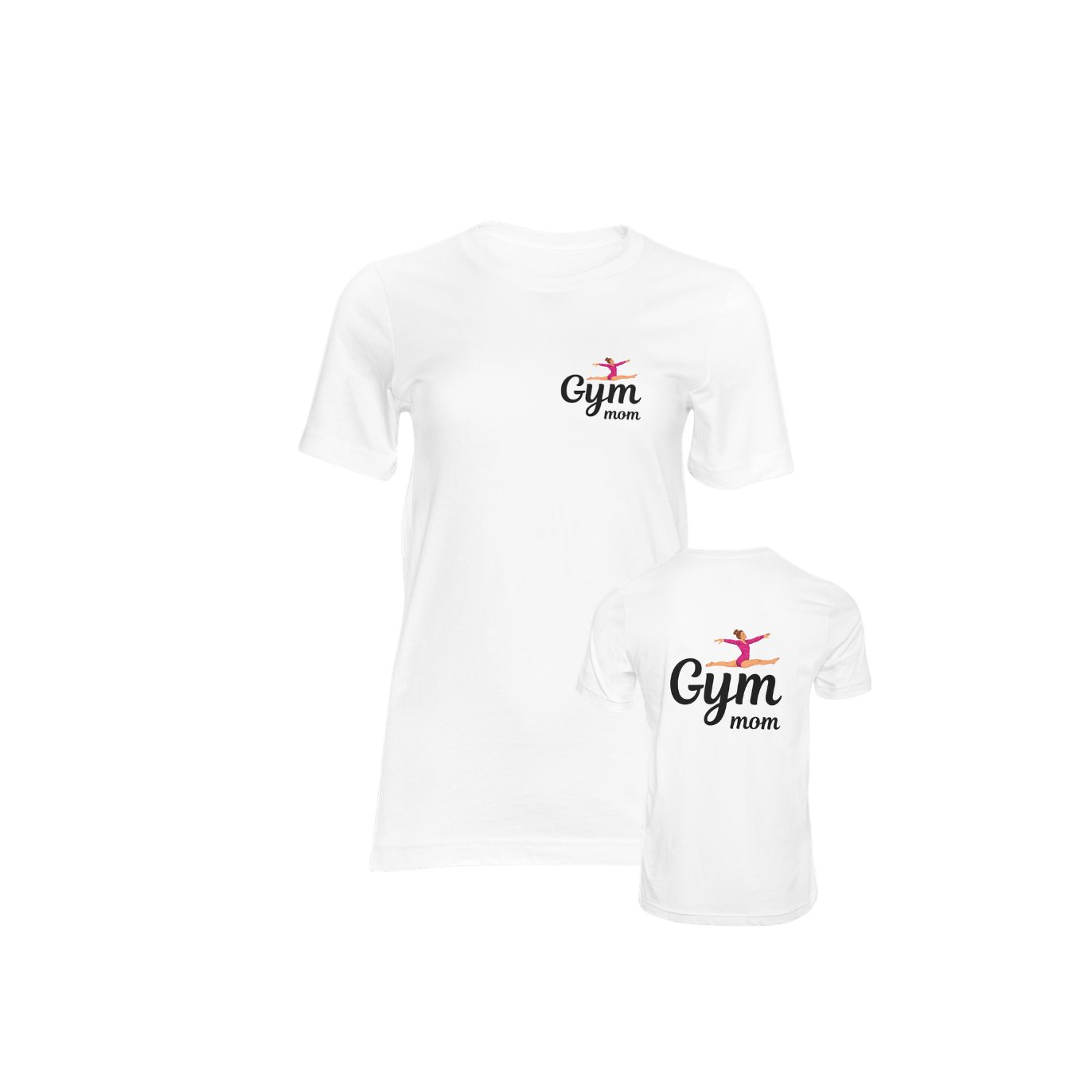 Tee shirt Blanc Femme GYM Mom