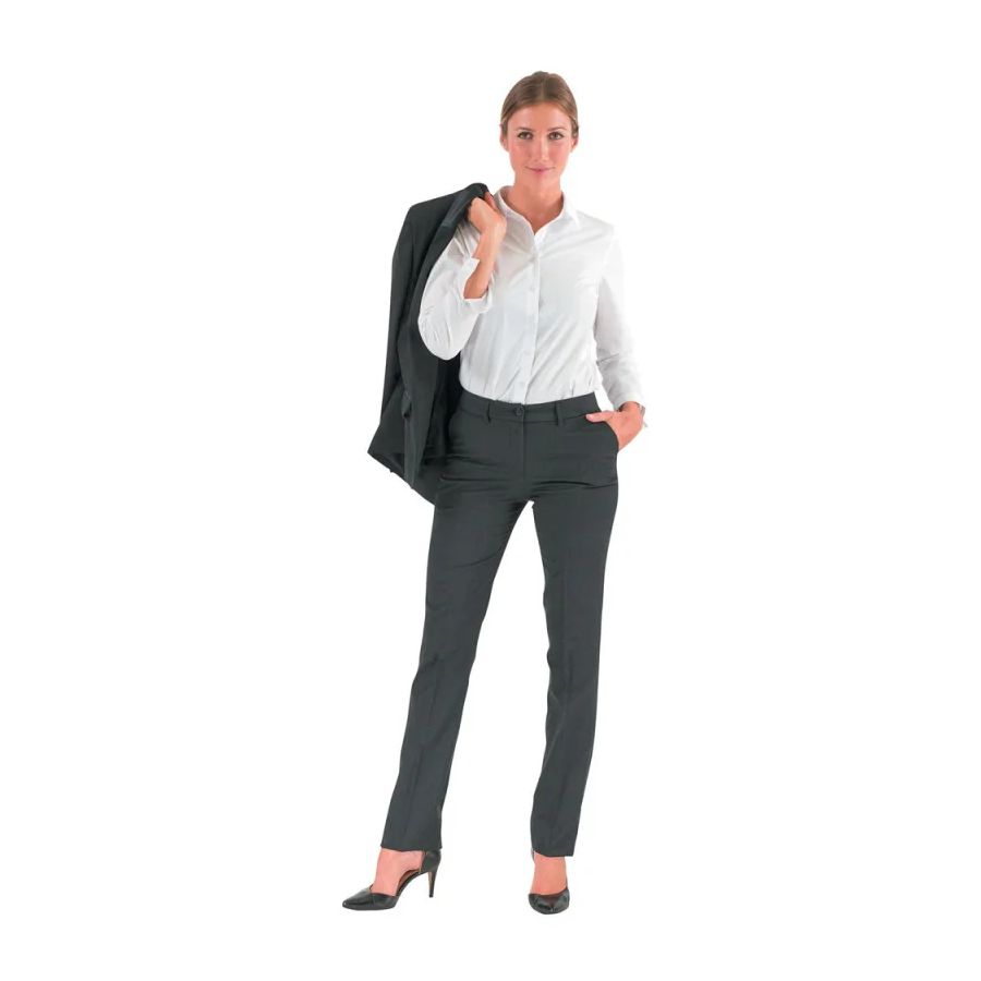 Pantalon Coupe Droite ELLETECH FEMME BLEU MARINE