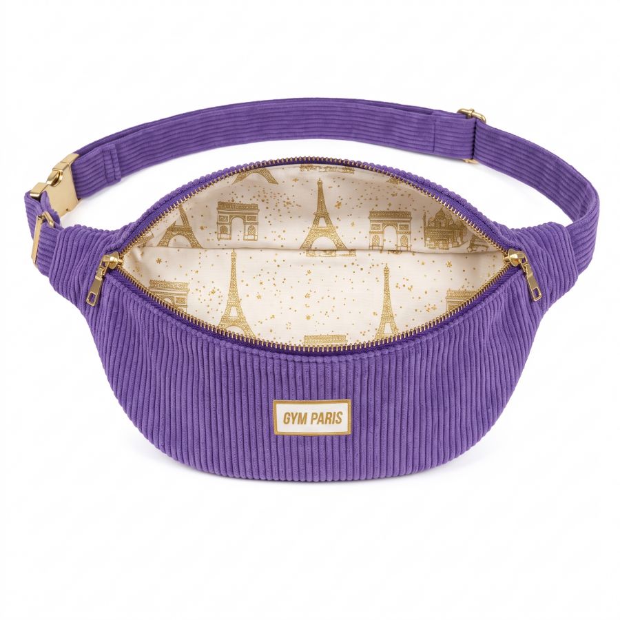 Banane velours Violet GYM PARIS