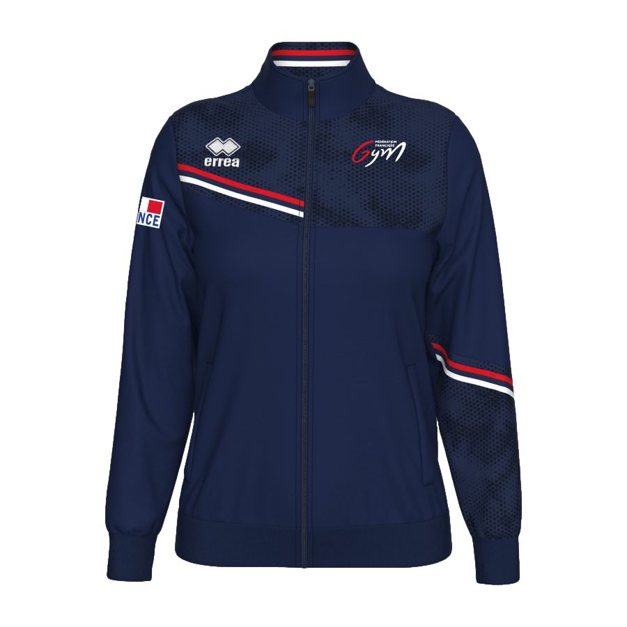 Veste Lignes Tricolores BLEU MARINE Femme