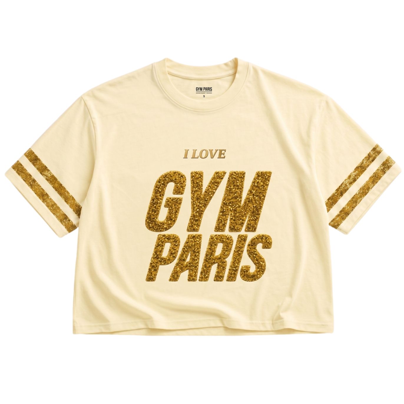 T-shirt blanc I Love Gym Paris doré – FFGym