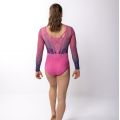Justaucorps Manches Longues Rose et Violet - Quatro