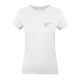 Tee-shirt Blanc Gymnastes en Rose - Femme