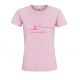 Tee-shirt Rose Gymnastes en Rose - Femme