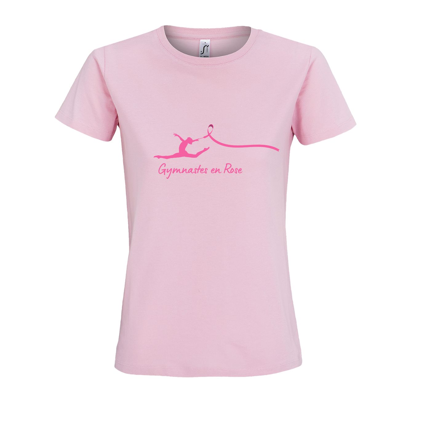 Tee-shirt Rose Gymnastes en Rose - Femme