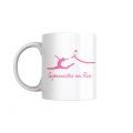 Mug Blanc Gymnastes en Rose