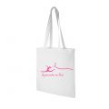 Tote bag Blanc Gymnastes en Rose